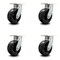 Service Caster 8 Inch Extra Heavy Duty Phenolic Wheel Swivel Top Plate Caster SCC, 4PK SCC-KP92S830-PHR-4 - alternate 2